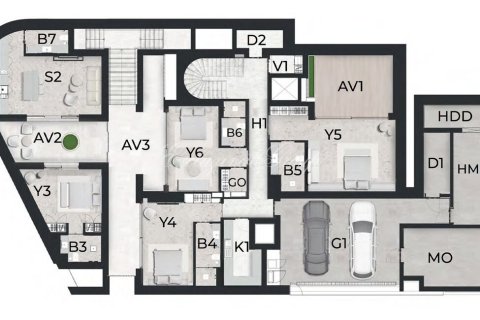 5+1 Villa  i Bodrum, Mugla, Turkiet Nr. 179315 - 27