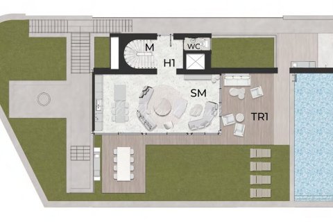 5+1 Villa  i Bodrum, Mugla, Turkiet Nr. 179315 - 26