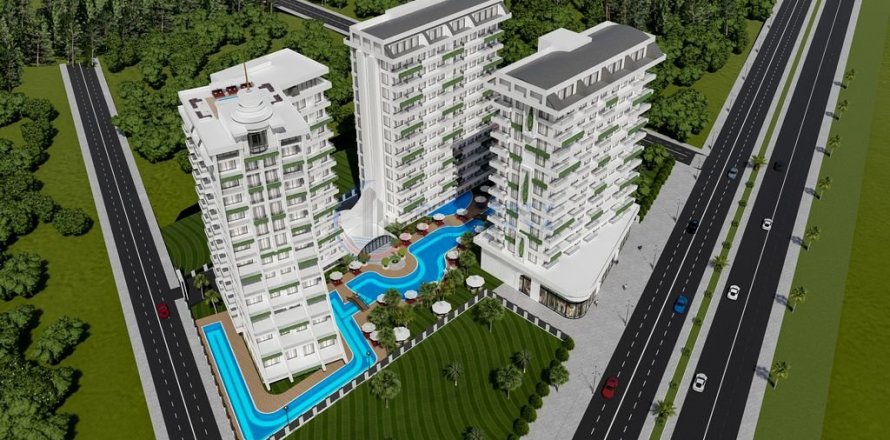 1+1 Lägenhet  i Alanya, Antalya, Turkiet Nr. 211429