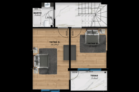 Продажа пентхауса в Газипаше, Анталье, Турция 2+1, 115м2, №168903 – фото 10