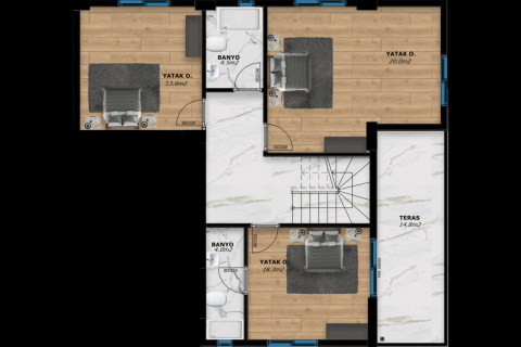 Dubleks daire  3+1  Gazipaşa, Antalya, Türkiye №168904 - 10
