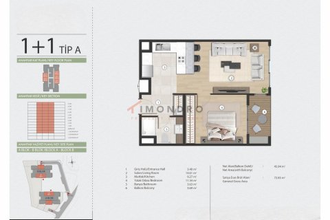 Apartment for sale in Gaziosmanpasa, Istanbul, Turkey, 1 bedroom, 78m2, No. 191410 – photo 2