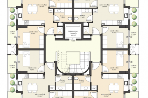 Продажа квартиры в Аланье, Анталье, Турция 2+1, 74м2, №185627 – фото 11