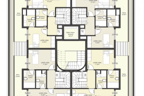 Продажа квартиры в Аланье, Анталье, Турция 2+1, 74м2, №185627 – фото 13