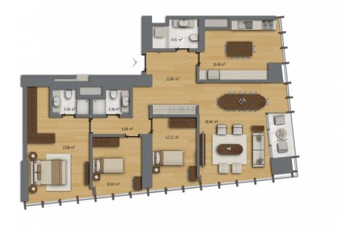 Daire Şişli, İstanbul, Türkiye №165560 - 10