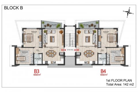 Lägenhet  i Alsancak, Girne,  Nr. 211036 - 24