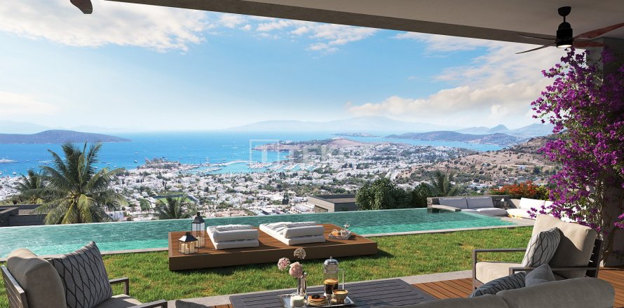 5+1 Villa  i Bodrum, Mugla, Tyrkiet Nr. 188240