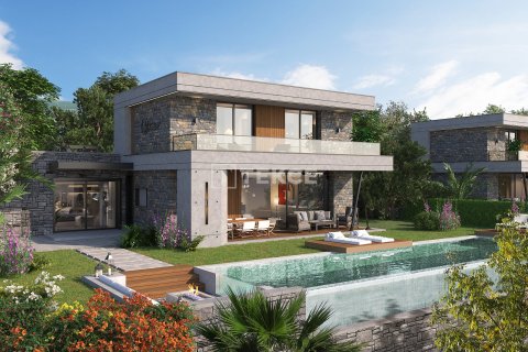 5+1 Villa  i Bodrum, Mugla, Tyrkiet Nr. 188240 - 3
