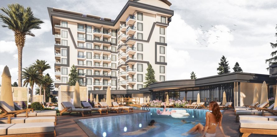 1+1 Lägenhet  i Alanya, Antalya, Turkiet Nr. 179565