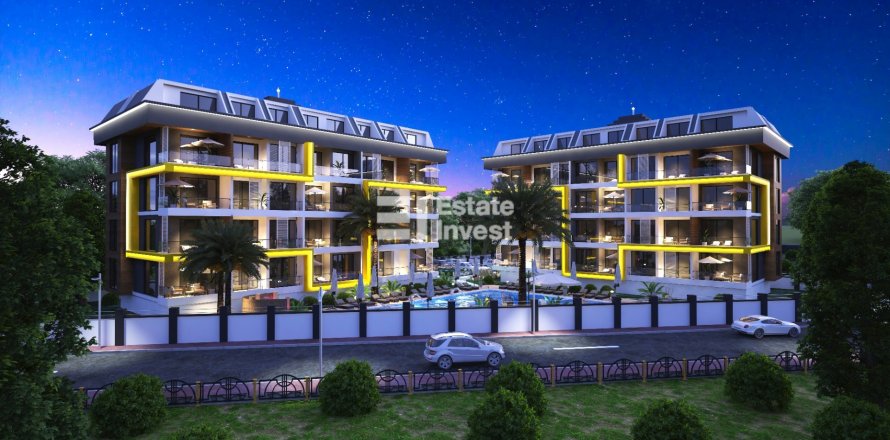 1+1 Lejlighed  i Alanya, Antalya, Tyrkiet Nr. 174748