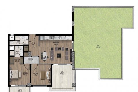 Продажа квартиры  в Мерсине, Турция 3 комн., 90м2, №186119 – фото 21