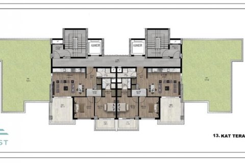 Продажа квартиры  в Мерсине, Турция 3 комн., 90м2, №186119 – фото 20