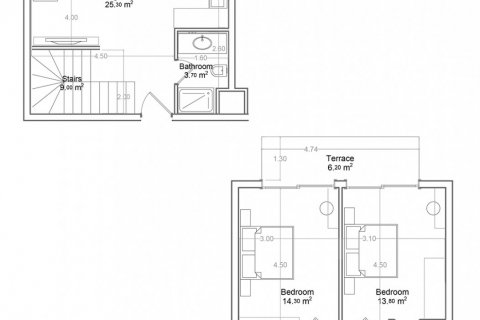 Пентхаус в Yekta Green Life Gazipasa Residence 2+1, Газипаша, Анталья, Турция №160789