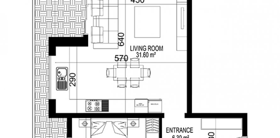 2+1 Leilighet i Yekta Kingdom Premium, Mahmutlar, Antalya, Tyrkia Nr. 72699