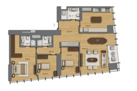 Wohnung  in Istanbul, Türkei Nr. 186197 - 26