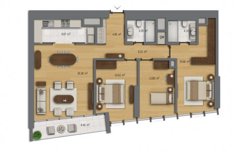 Wohnung  in Istanbul, Türkei Nr. 186197 - 24