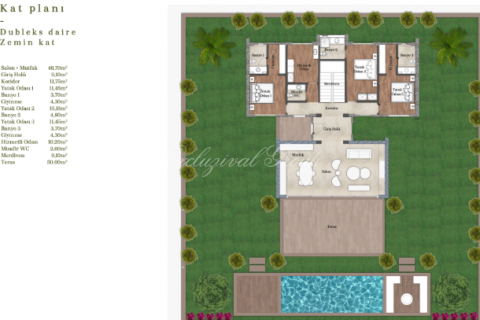 Villa  2+1  Bodrum, Muğla, Türkiye №179147 - 12