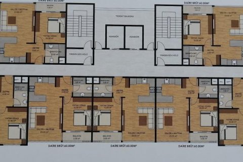Продажа квартиры в Мерсине, Турция 2 комн., 60м2, №186126 – фото 28