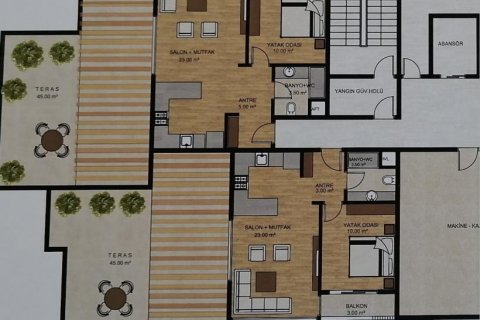 Продажа квартиры в Мерсине, Турция 2 комн., 60м2, №186126 – фото 25