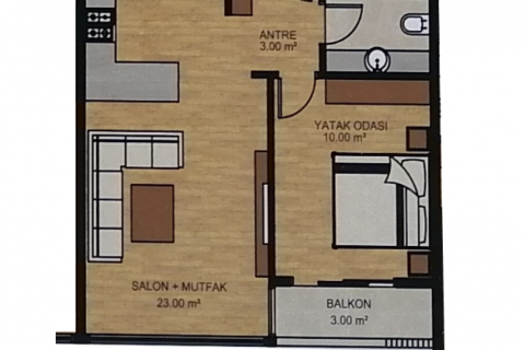 Продажа квартиры в Мерсине, Турция 2 комн., 60м2, №186126 – фото 20