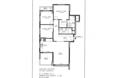 Wohnung in Mersin, Türkei Nr. 186125 - 26