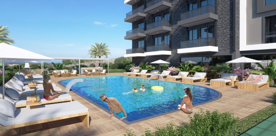 1+1 Leilighet  i Alanya, Antalya, Tyrkia Nr. 179503