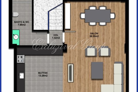 4+1 Villa  i Didim, Aydin, Tyrkia Nr. 178975 - 6