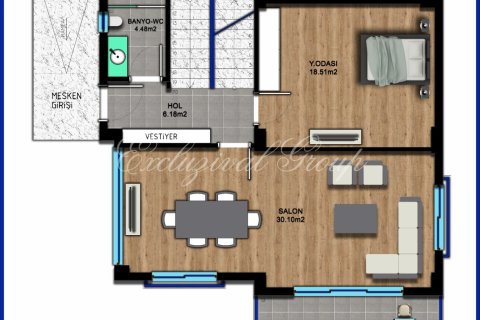 4+1 Villa  i Didim, Aydin, Tyrkia Nr. 178975 - 5