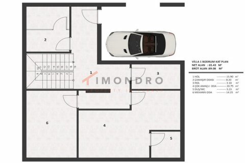 6+1 Villa i Antalya, Tyrkia Nr. 176293 - 11
