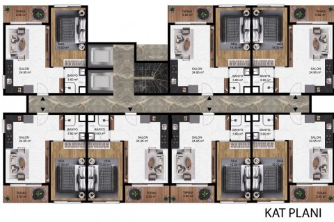 Daire 1+1 Konaklı, Antalya, Türkiye №179940 - 24