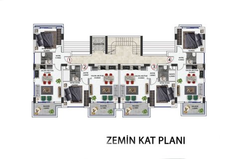 1+1 Lägenhet i Konakli, Antalya, Turkiet Nr. 179942 - 19