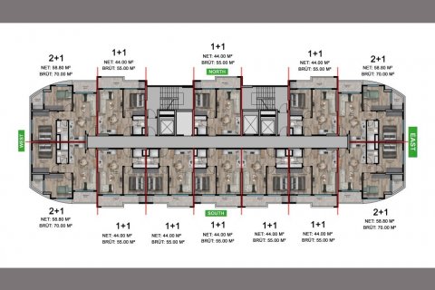 Wohnung in Mersin, Türkei Nr. 180163 - 13