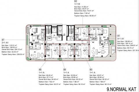 1+1 Leilighet  i Istanbul, Tyrkia Nr. 184257 - 19