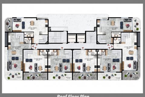 Продажа квартиры  в Аланье, Анталье, Турция 2 комн., 50м2, №159961 – фото 15