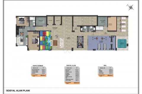 1+1 Lejlighed  i Demirtas, Alanya, Antalya, Tyrkiet Nr. 180004 - 2