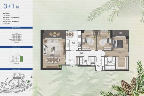 Продажа квартиры в Стамбуле, Турция 2+1, 133м2, №179305 – фото 25