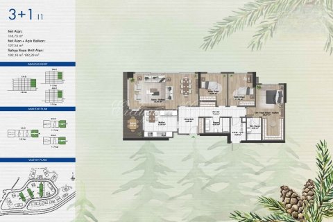 Продажа квартиры в Стамбуле, Турция 2+1, 133м2, №179305 – фото 23