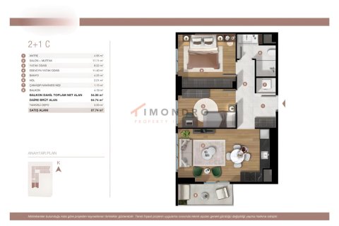 Apartment for sale in Istanbul, Turkey, 1 bedroom, 55m2, No. 193102 – photo 16