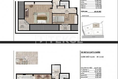 Продажа квартиры  в Стамбуле, Турция 2+1, 90м2, №194279 – фото 16