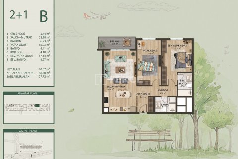 Продажа квартиры  в Арнавуткёй, Стамбуле, Турция 5+1, 287м2, №167665 – фото 20