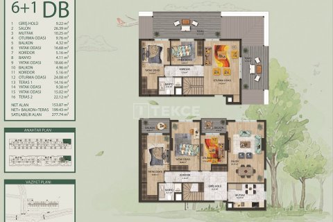 Продажа квартиры  в Арнавуткёй, Стамбуле, Турция 5+1, 287м2, №167665 – фото 23