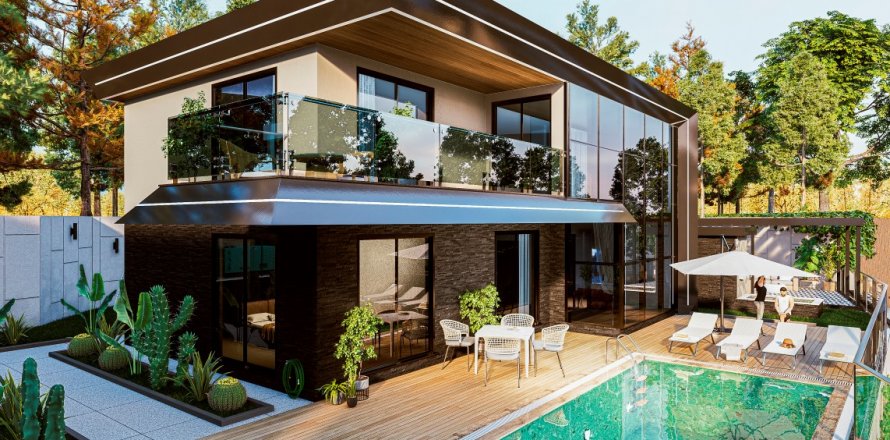 4+1 Villa  i Alanya, Antalya, Turkiet Nr. 176230