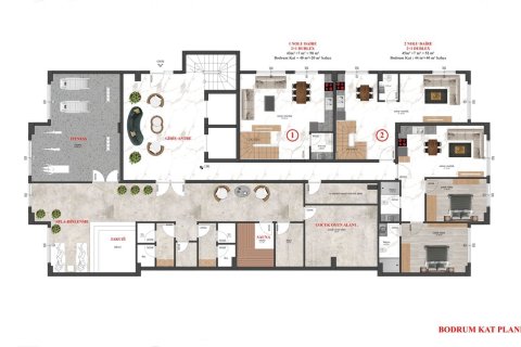 1+1 Leilighet i Alanya, Antalya, Tyrkia Nr. 62757 - 27