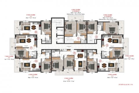 1+1 Leilighet i Alanya, Antalya, Tyrkia Nr. 62757 - 26
