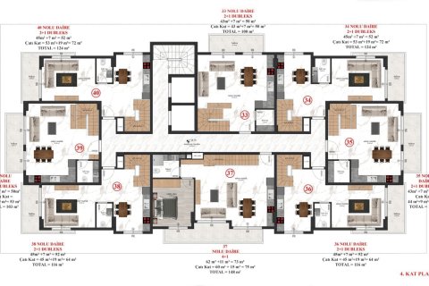 1+1 Leilighet i Alanya, Antalya, Tyrkia Nr. 62757 - 29