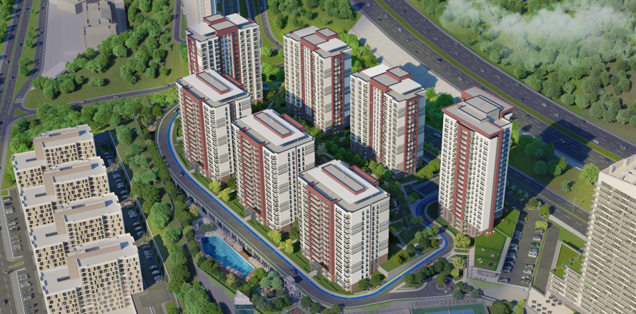 3+1 Lägenhet i Istanbul, istanbul, Turkiet Nr. 173917