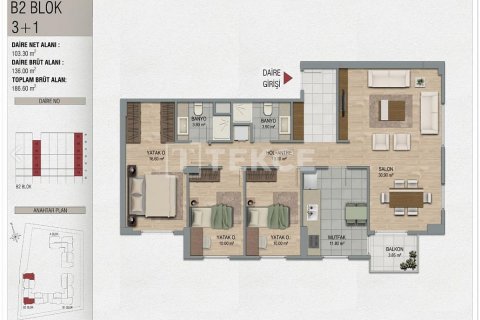 Apartment for sale  in Pendik, Istanbul, Turkey, 2 bedrooms, 102m2, No. 185489 – photo 19