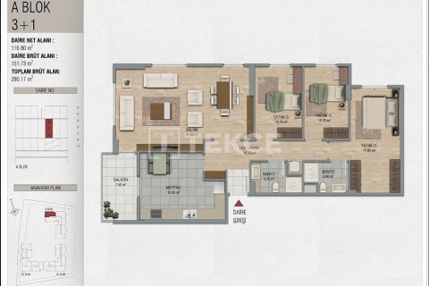 Apartment for sale  in Pendik, Istanbul, Turkey, 2 bedrooms, 102m2, No. 185489 – photo 12