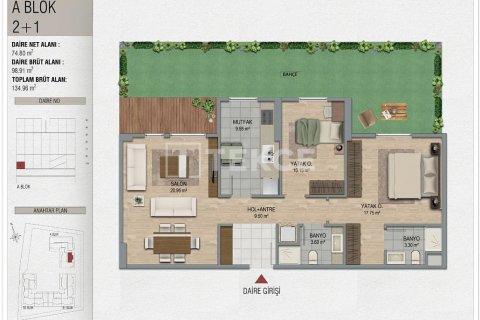 Apartment for sale  in Pendik, Istanbul, Turkey, 2 bedrooms, 102m2, No. 185489 – photo 11