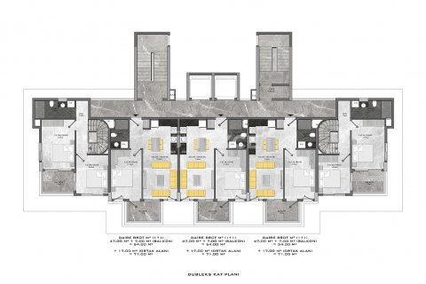 2+1 Penthäuser  in Alanya, Antalya, Türkei Nr. 189044 - 9